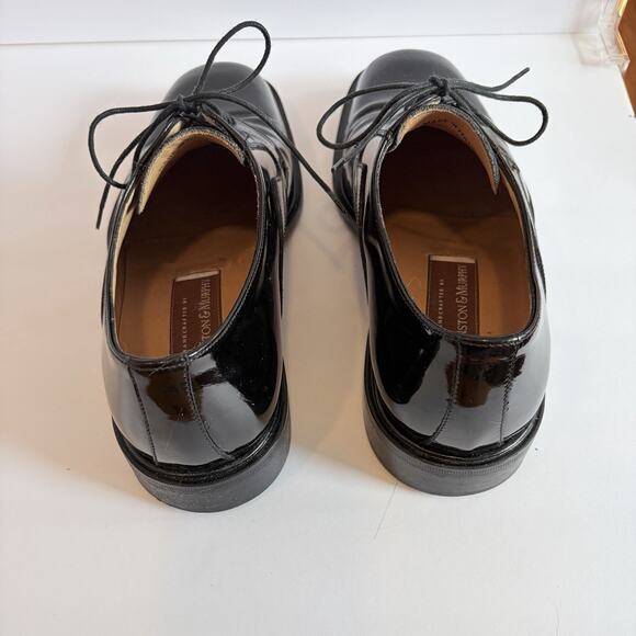Johnston&Murphy Handcrafted Italy Black Patent Leather Lace Up Oxford Men 8.5 M main image 3